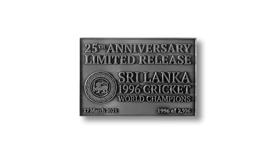 Celebrating the 25 Year Anniversary of the 1996 Cricket World Champions, Sri Lanka.